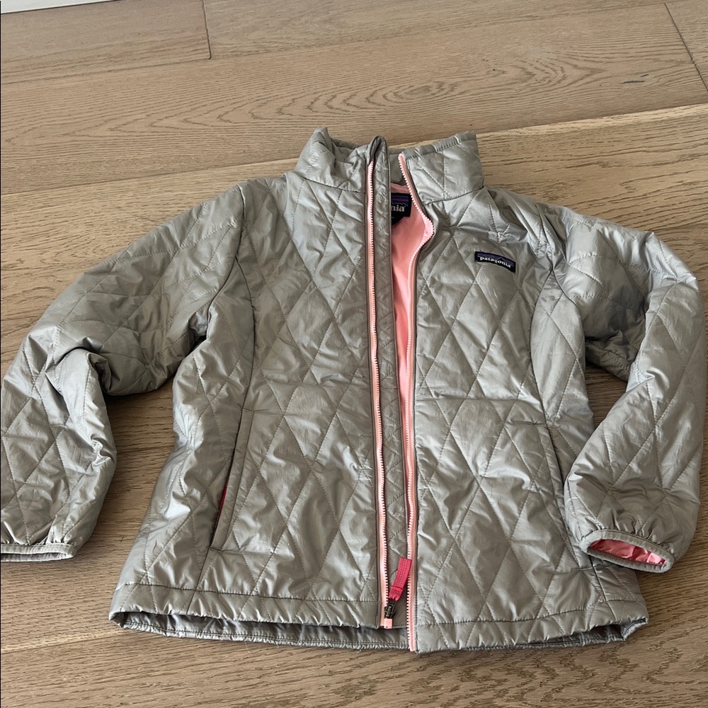 Patagonia Kids Puffer Jacket - Gray and Pink